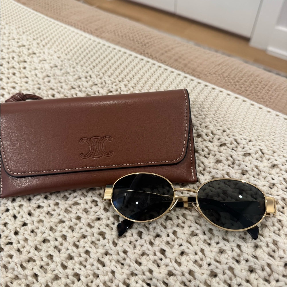 Celine Triomphe Oval Sunglasses